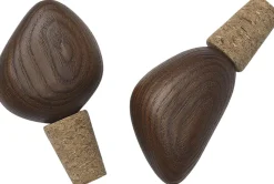 Cairn Wine Stoppers - Set of 2 - Dark Brown