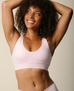 Cartel x Align by Blume cross-over sports top (brushed) - Blush