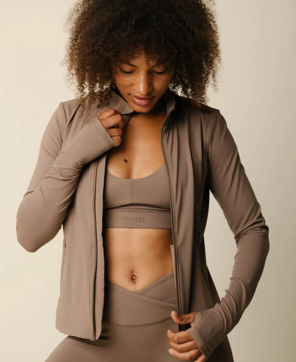 Cartel x Align by Blume contour zip jacket - Hazel