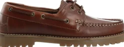 CASLENA Boat Shoe Pull Up Leather