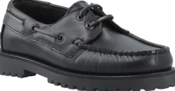 CASLENA Boat Shoe Pull Up Leather