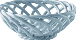 CERAMIC BASKET SICILIA SMALL LIGHT BLUE