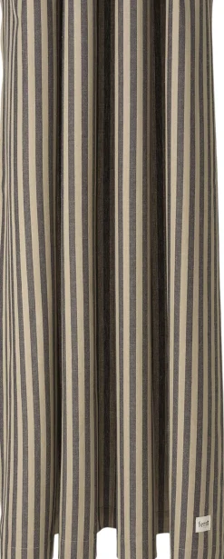 Chambray Shower Curtain - Sand/Black