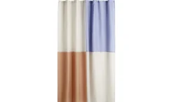 Check Shower Curtain-Blue