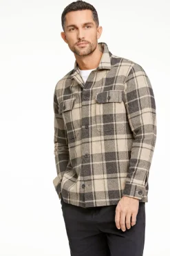 Checked overshirt L/S