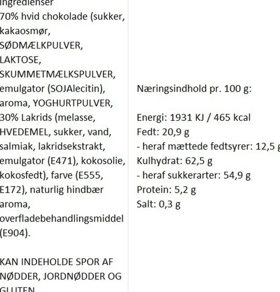 Choko-Lakrids Hindbær - Bronze, Klodsbundspose