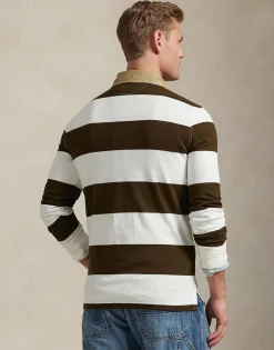 Classic Fit Khaki-Collar Rugby Shirt