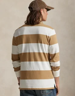 Classic Fit Khaki-Collar Rugby Shirt