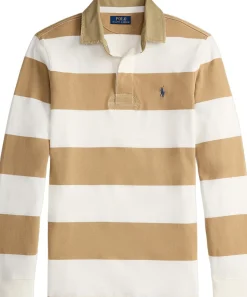 Classic Fit Khaki-Collar Rugby Shirt