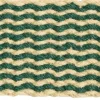 Coco Door Mat-Stripe Wave-Dark green and white