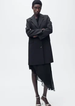 Combined strap heeled sandal