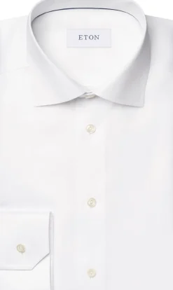 Contemporary Fit White Signature Twill Shirt