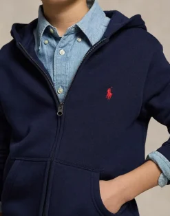 Cotton-Blend Fleece Hoodie Teens