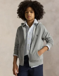 Cotton-Blend Fleece Hoodie Teens