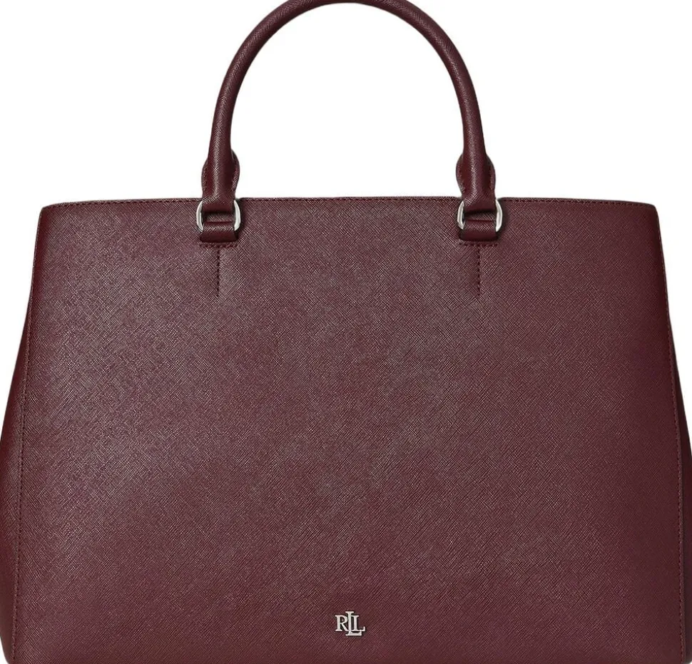 Crosshatch Leather Large Hanna Satchel