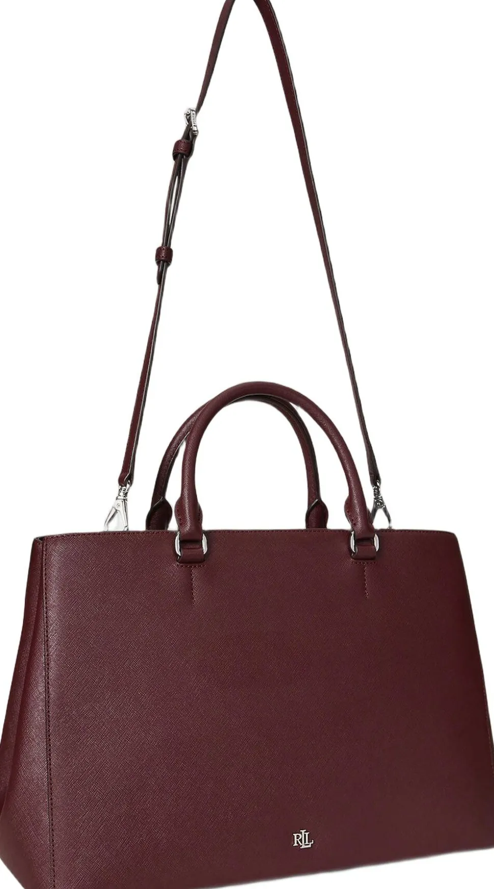 Crosshatch Leather Large Hanna Satchel