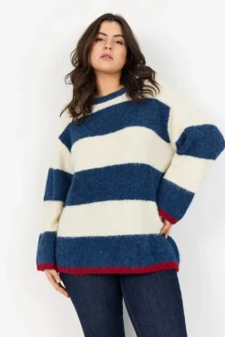 Curvy WA-JOLIE 1 Pullover Blå