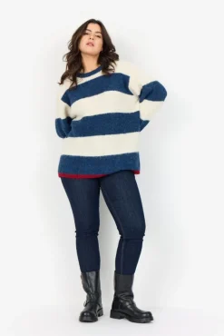 Curvy WA-JOLIE 1 Pullover Blå