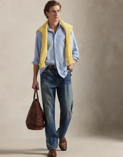 Custom Fit Polo Bear Oxford Shirt