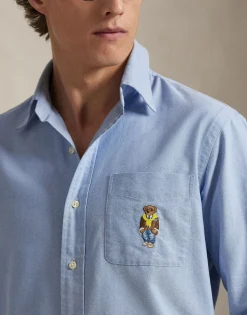 Custom Fit Polo Bear Oxford Shirt