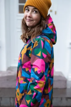 Danedith Rain Coat Dk Navy GEOFLEUR