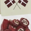 Danske Flag bolcher med smag af jordbær (anledningskort)