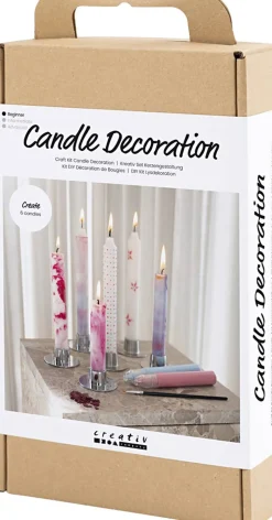 DIY Kit Lysdekoration, Dekorerede kronelys