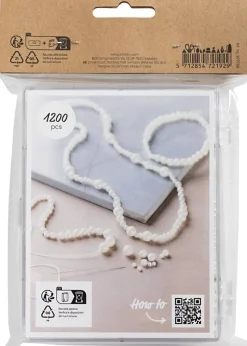 DIY Mix Smykker, Halskæde og armbånd, hvid perlemor