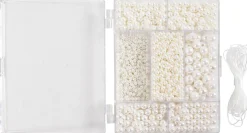 DIY Mix Smykker, Halskæde og armbånd, hvid perlemor