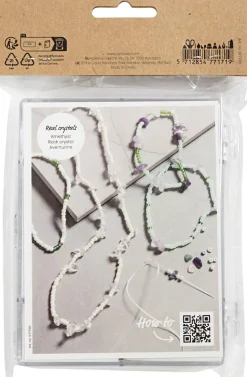 DIY Mix Smykker, Krystaller, str. 2,6-10 mm, hulstr. 0,8-1,2