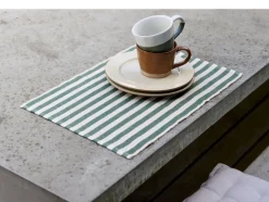 Dækkeserviet 33x48 2-pk Statement Stripe Green