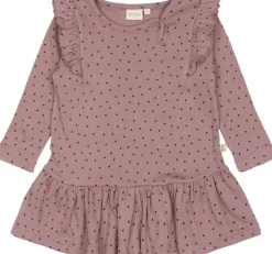 Dress L/S Frill Modal heart