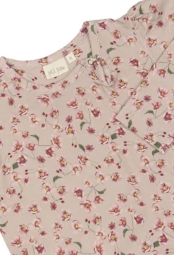 Dress L/S Gather Printed