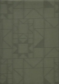 Dug 140x270 Star Damask Forest green