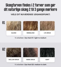 Dye Hard 01 - skægfarve light to medium