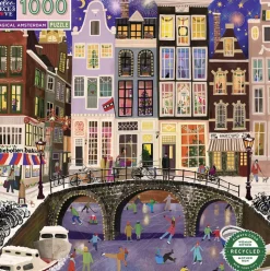 eeBoo - Puslespil 1000 brk - Magical Amsterdam
