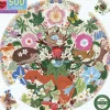 eeBoo - Rundt puslespil 500 brk - Woodland Creatures