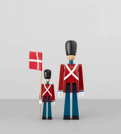 Fanebærer mini rød/blå/hvid