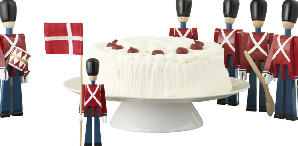 Fanebærer mini rød/blå/hvid