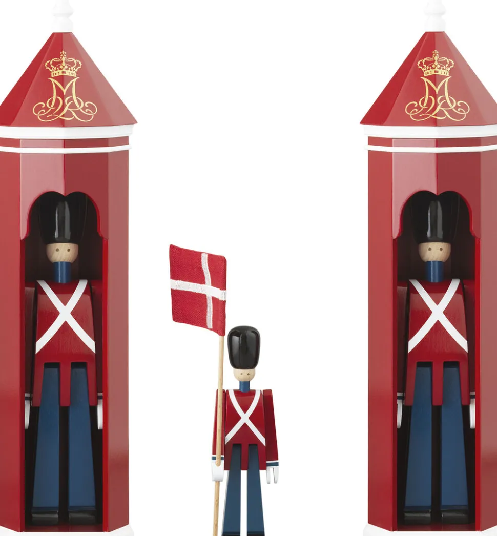 Fanebærer mini rød/blå/hvid