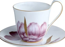 Flora højhankskop med underkop 27 cl. - Iris