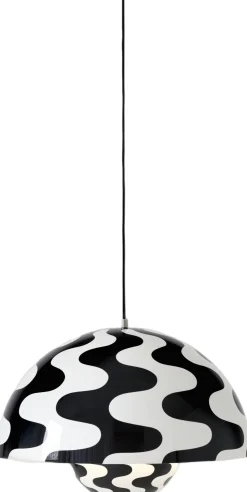 Flowerpot Pendant VP2, Black/White