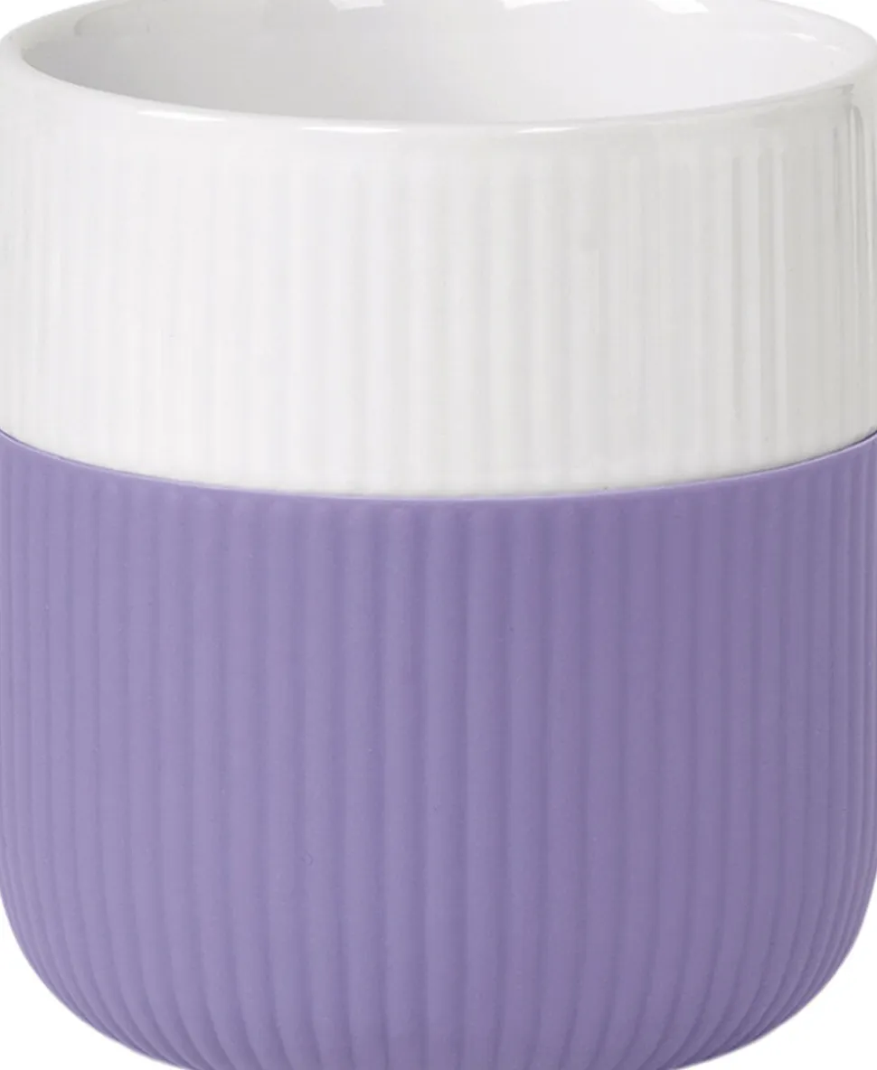 Fluted Contrast Mug 35cl Wisteria