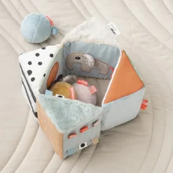 Folde-ud sanseterning Deer friends Farvemix