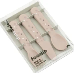 Foodie bestiksæt Happy dots Pudder