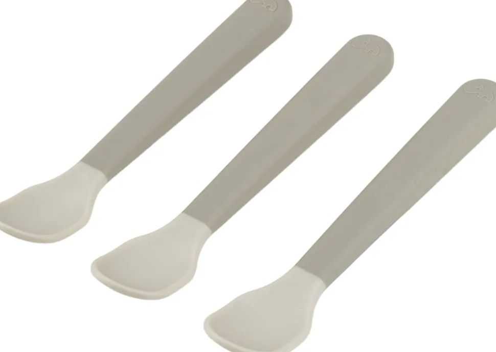 Foodie easy-grip babyske 3-pak Sand