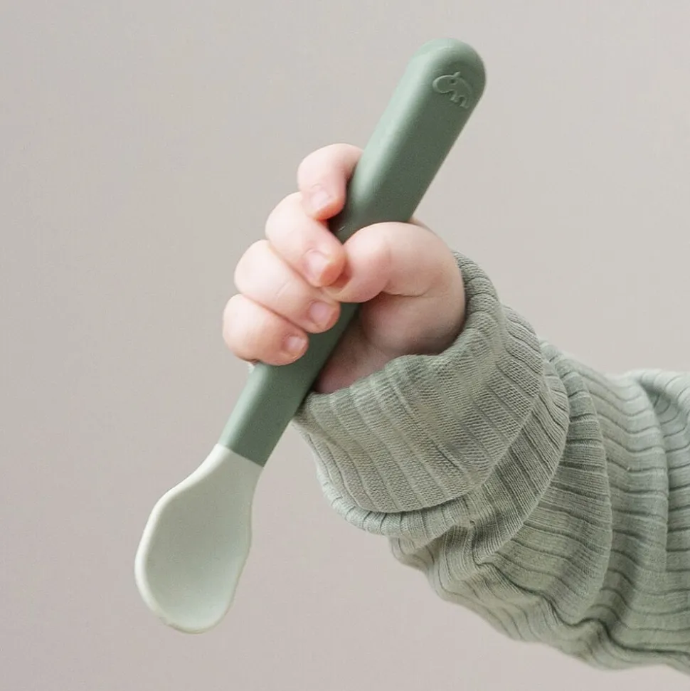 Foodie easy-grip babyske 3-pak Sand