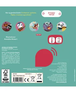 Forlaget ROOM2PLAY - Pegebog med lyd - Musikinstrumenter