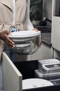 Fresh & Save BOWLS Vakuum skål sæt S/M/L / 6-dele, Glas, gen