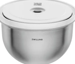 Fresh & Save BOWLS Vakuumskål M / 19 cm, Rustfrit stål, Sølv